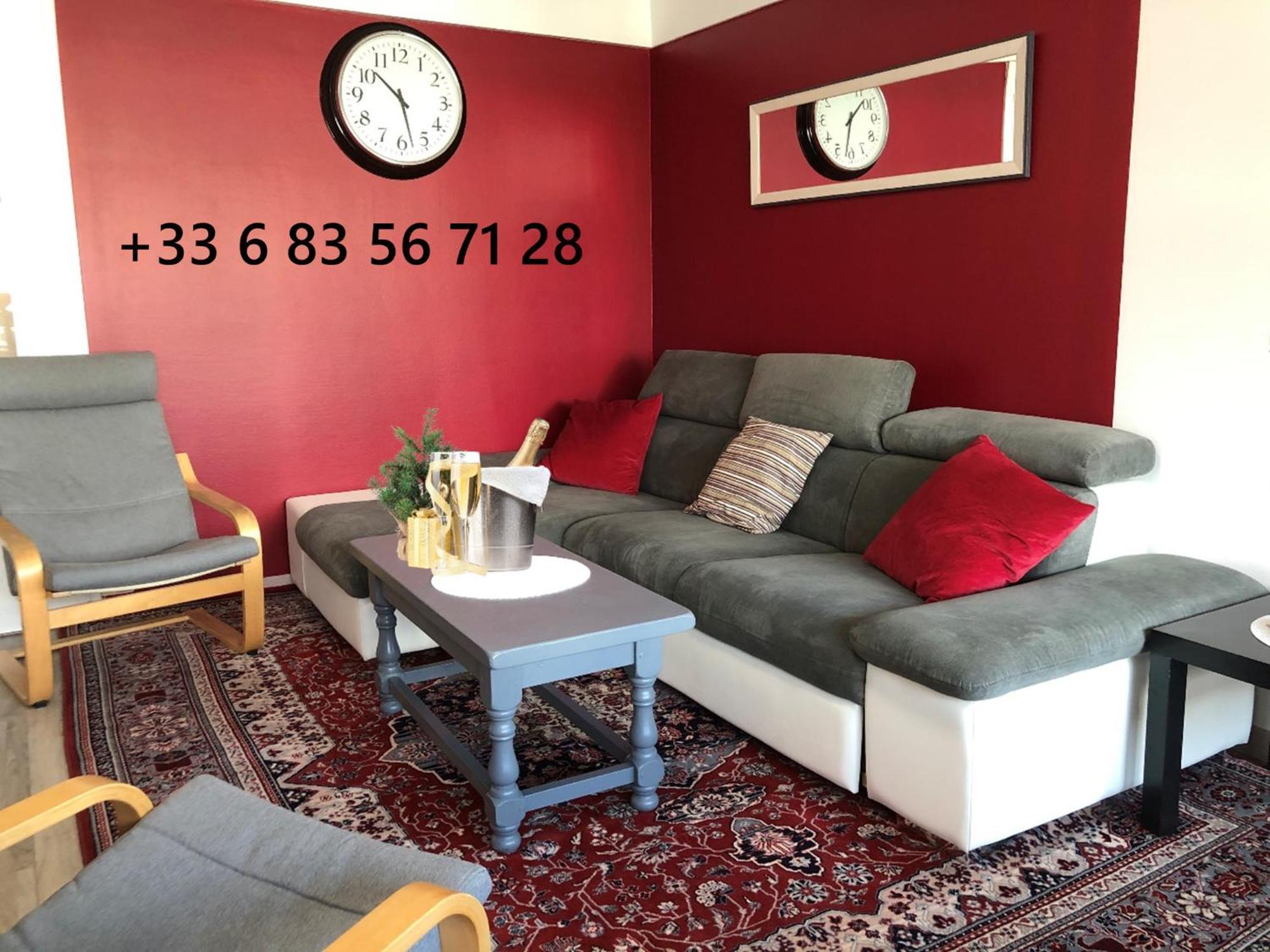 Bedinreims "Burgundy Bottle" 110M2 Exceptional, 4 Chambres Doubles, 2 Bain, Free Park & Wifi, Tout Equipe 외부 사진